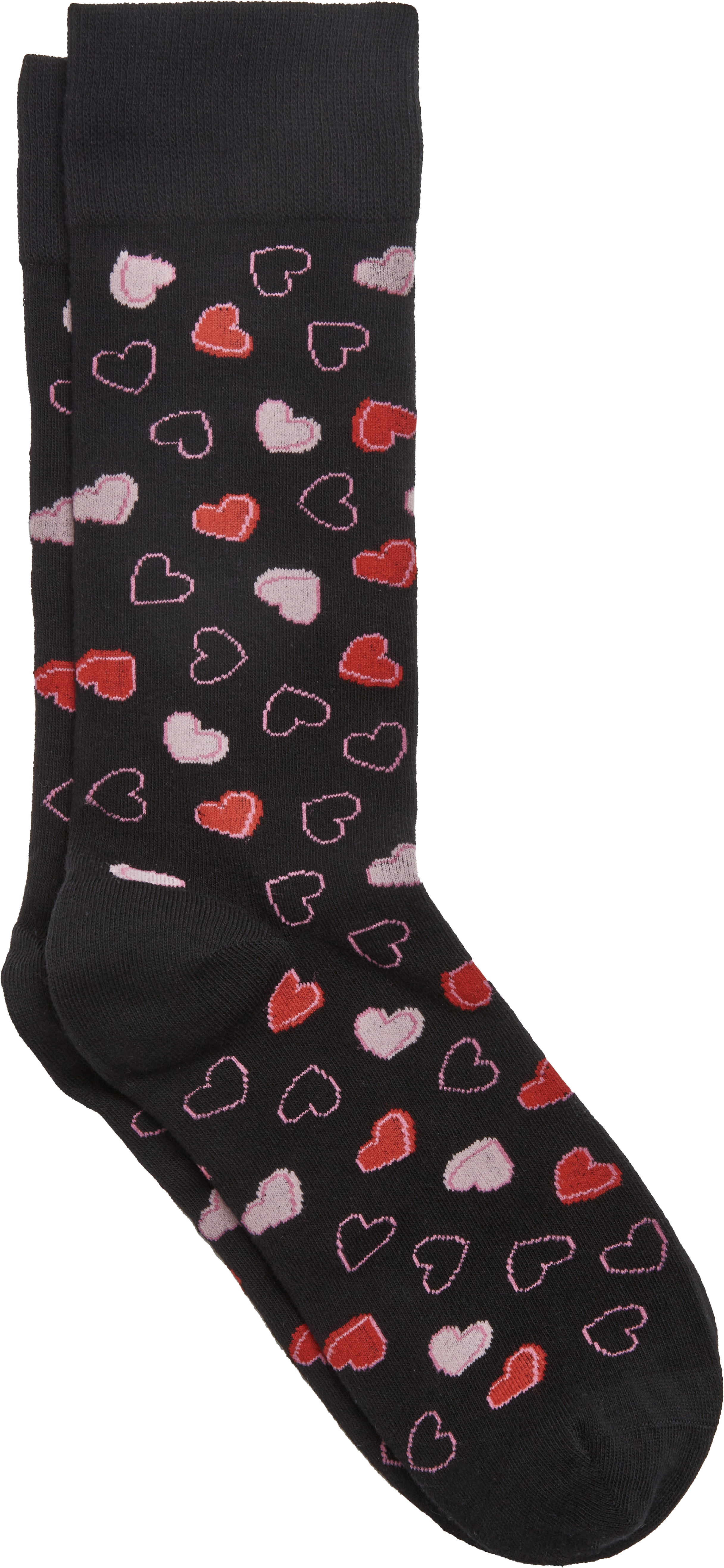 1-Pair Hearts Socks