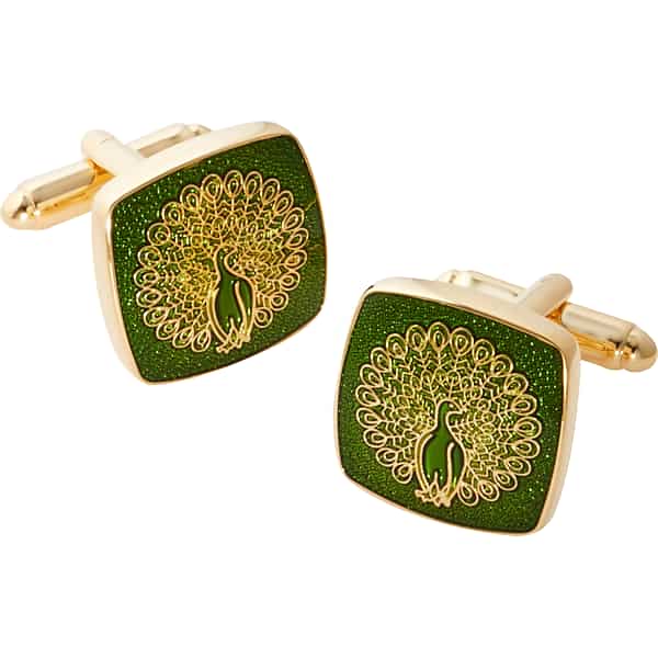 Pronto Uomo Men's Cufflinks Green/Gold - Size: One Size - Only Available at Men's Wearhouse