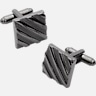 Pronto Uomo Stripe Square Cufflinks