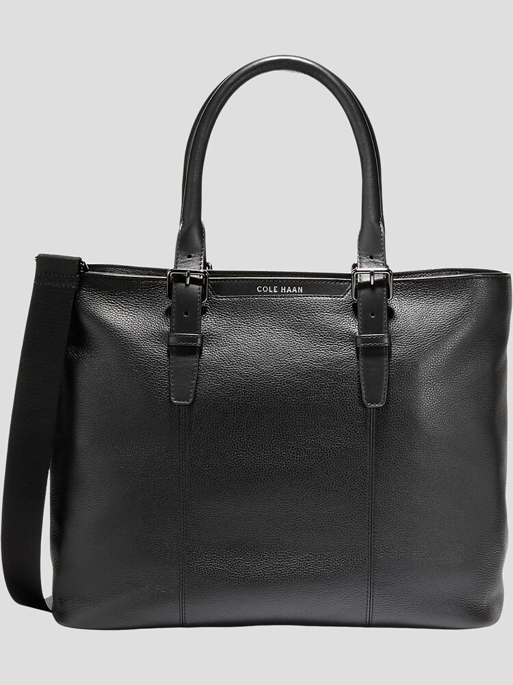 Cole haan large leather tote top