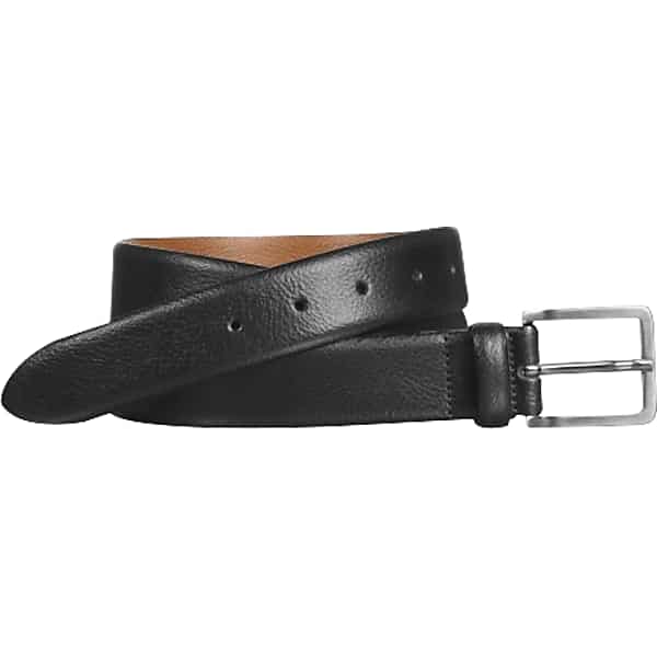 Johnston & Murphy Men's Feather Edge Leather Belt Black - Size: 40 Waist TMW8YRW40002