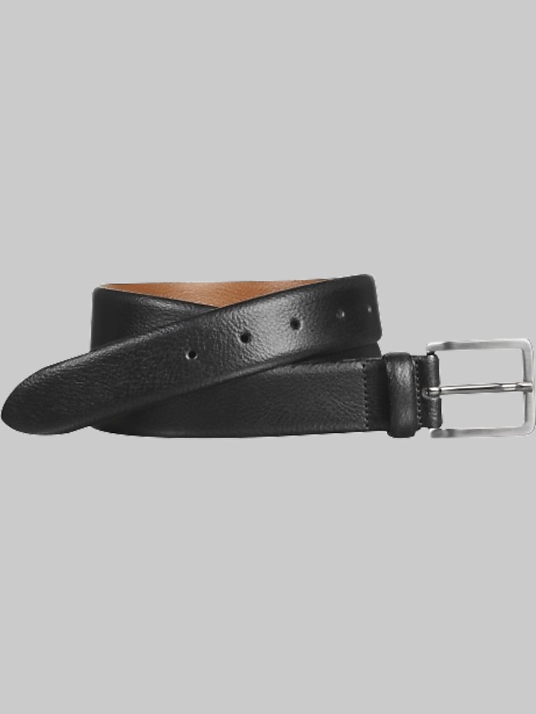 Johnston &Amp; Murphy Feather Edge Leather Belt