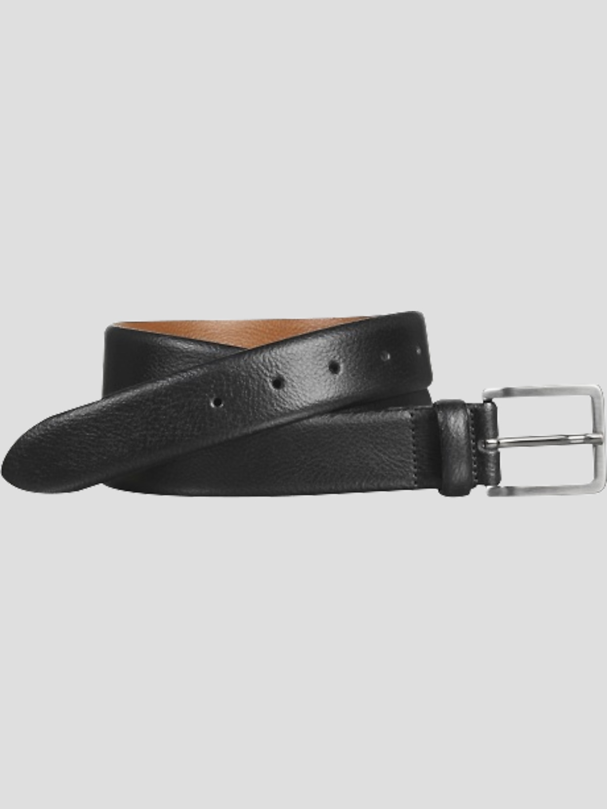 Johnston Murphy Feather Edge Leather Belt Belts Men s Wearhouse