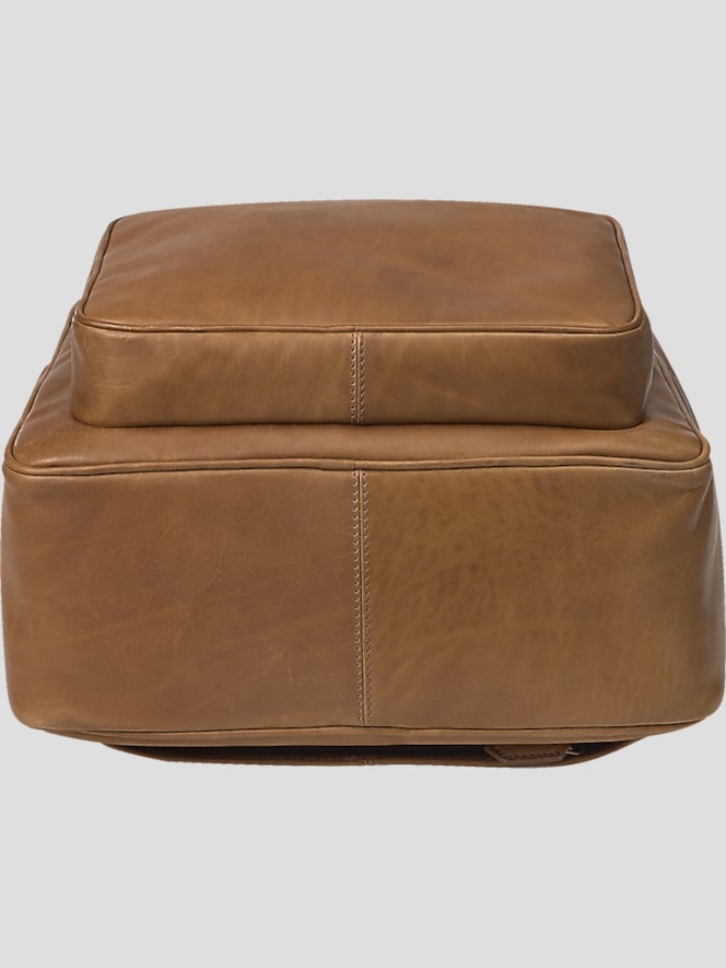 Johnston &Amp; Murphy Rhodes Leather Backpack, Lt Brown - Image 7 of 7