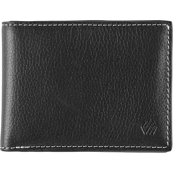 Johnston & Murphy Men's Leather Billfold Wallet Black - Size: One Size