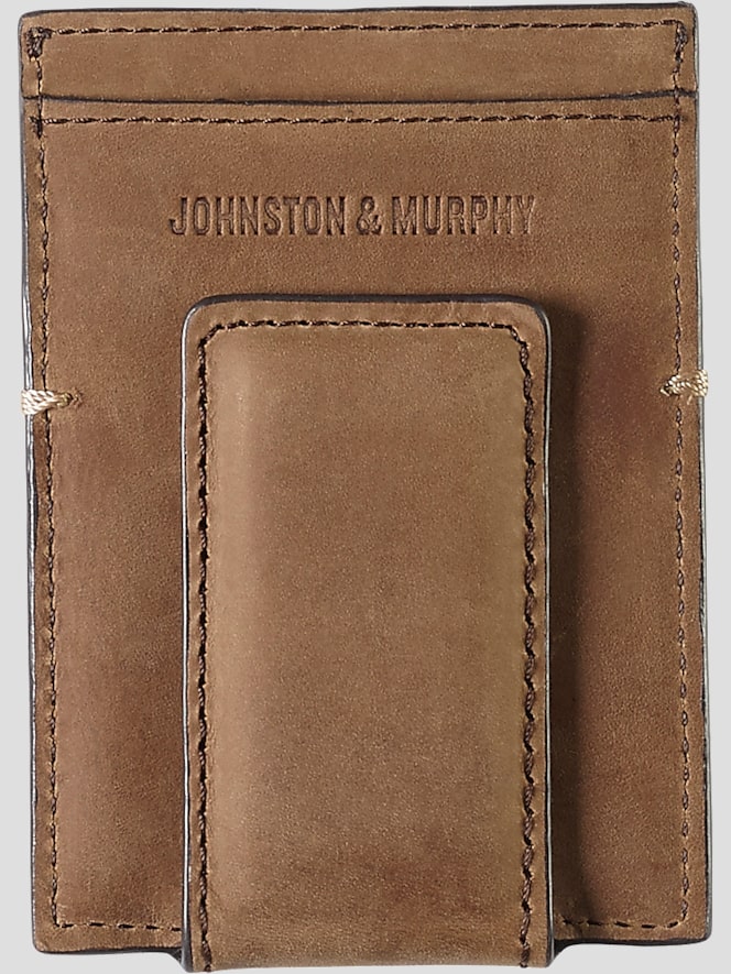 Johnston &Amp; Murphy Jackson Leather Front Pocket Wallet