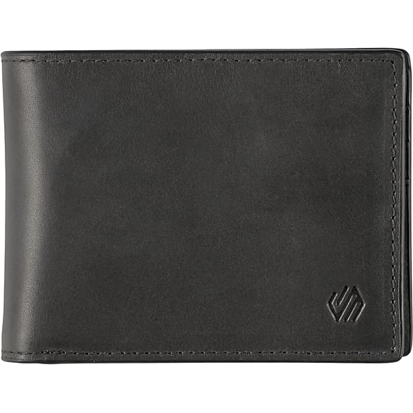 Johnston & Murphy Men's Rhodes 2-in-1 Leather Billfold Wallet Black - Size: One Size