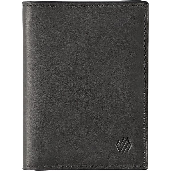 Johnston & Murphy Men's Rhodes Leather Bi-Fold Credit Card Case Black - Size: One Size TMW8YTV80002