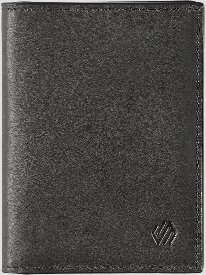Johnston & Murphy Men's Rhodes Leather Bi-Fold Credit Card Case , Black