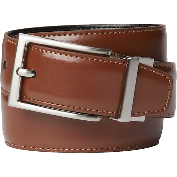 Men's Wearhouse Boy Reversible Leather Belt Cognac - Size: XS TMW8YU710005
