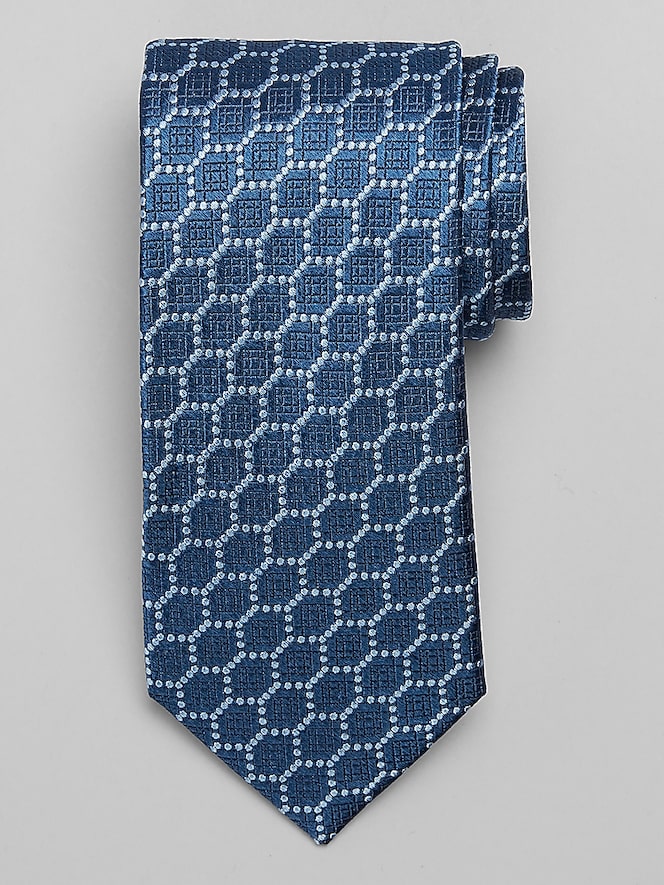 Joseph Abboud Geometric Honeycomb Tie