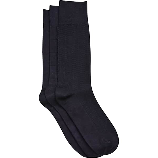 Pronto Uomo Men's Socks, 3-Pack Navy - Size: One Size - Only Available at Men's Wearhouse