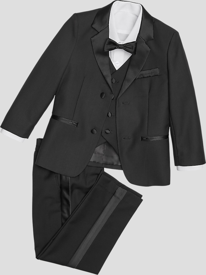 Peanut Butter Collection Slim Fit Toddler Tuxedo , Black