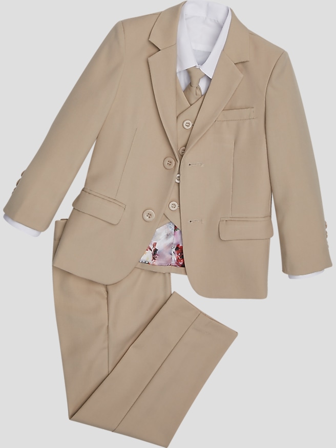 Peanut Butter Collection Slim Fit Toddler Tuxedo , Sand / Brown
