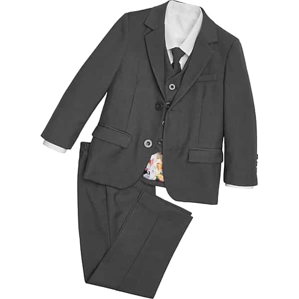 Peanut Butter Collection Slim Fit Toddler Tuxedo Charcoal - Size: Size 2