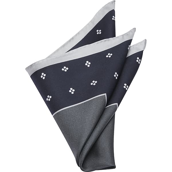 Pronto Uomo Men's Pocket Square Gray - Size: One Size - Only Available at Men's Wearhouse
