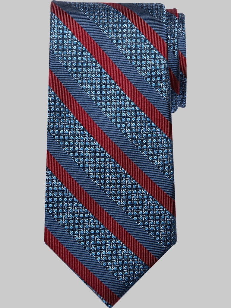 Joseph Abboud Narrow Diagonal Stripe Silk Tie