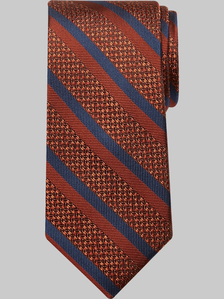 Joseph Abboud Narrow Diagonal Stripe Silk Tie
