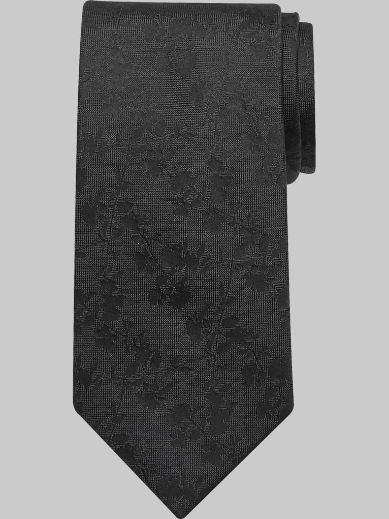 Joseph Abboud Narrow Floral Silk Tie