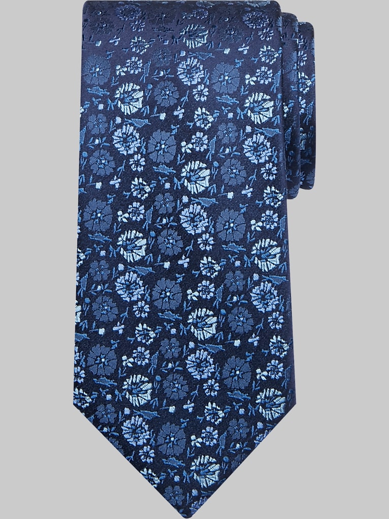 Pronto Uomo Narrow Floral Silk Tie
