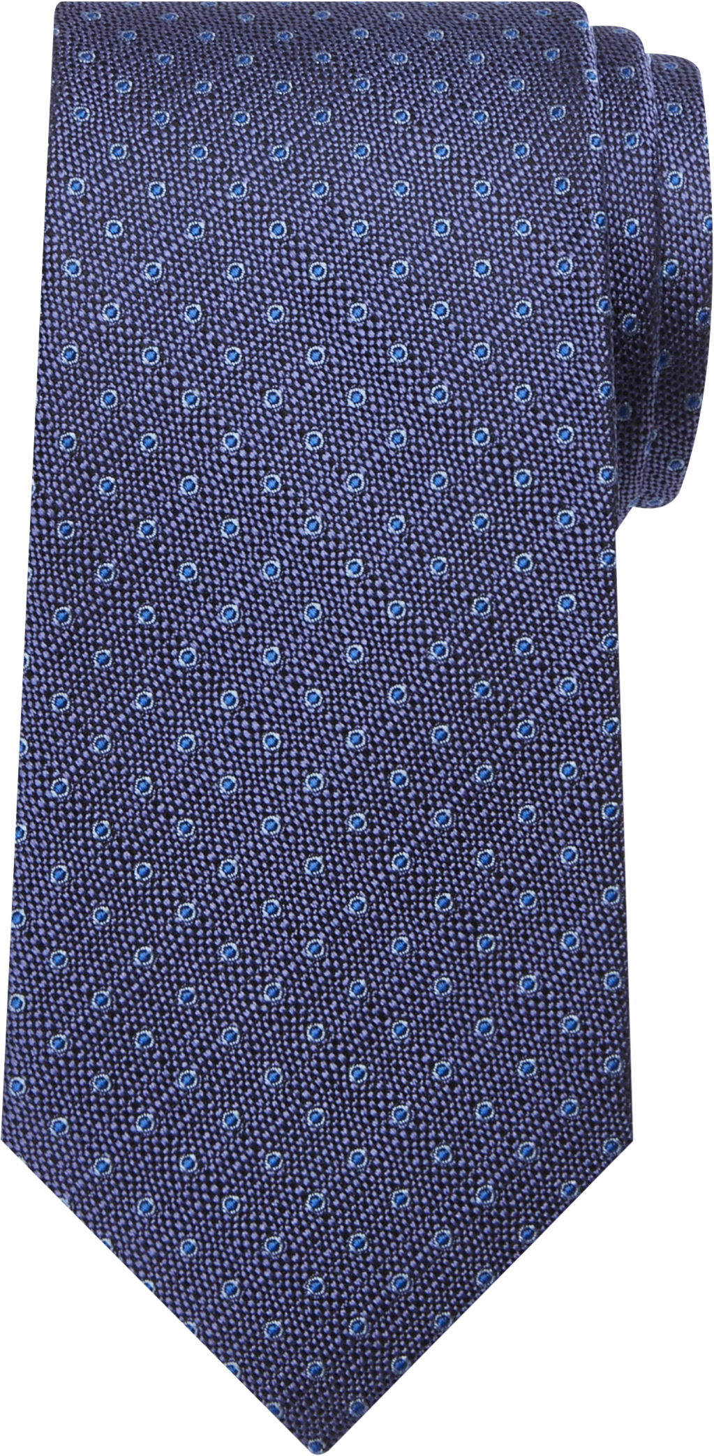 Narrow Polka Dot Silk Tie