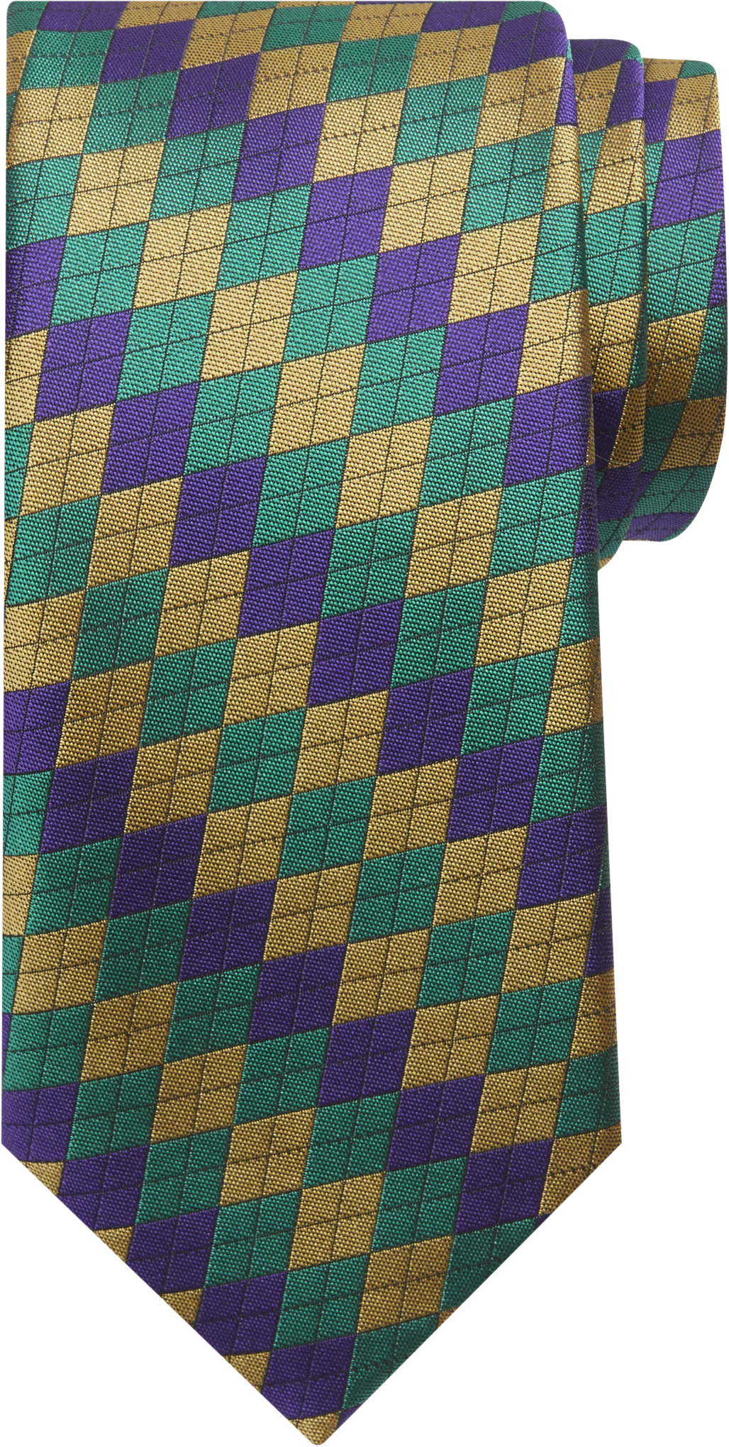 Mardi Gras Harlequin Pattern Tie