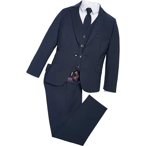 Peanut Butter Collection Toddler's Slim Fit Suit Blue - Size: Size 2 TMW8Z5ZSZ201