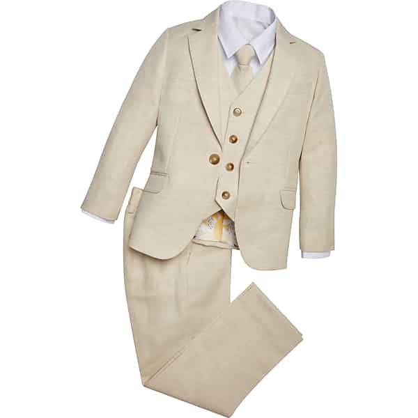 Peanut Butter Collection Toddler's Slim Fit Suit Taupe - Size: Size 5 TMW8Z5ZSZ538