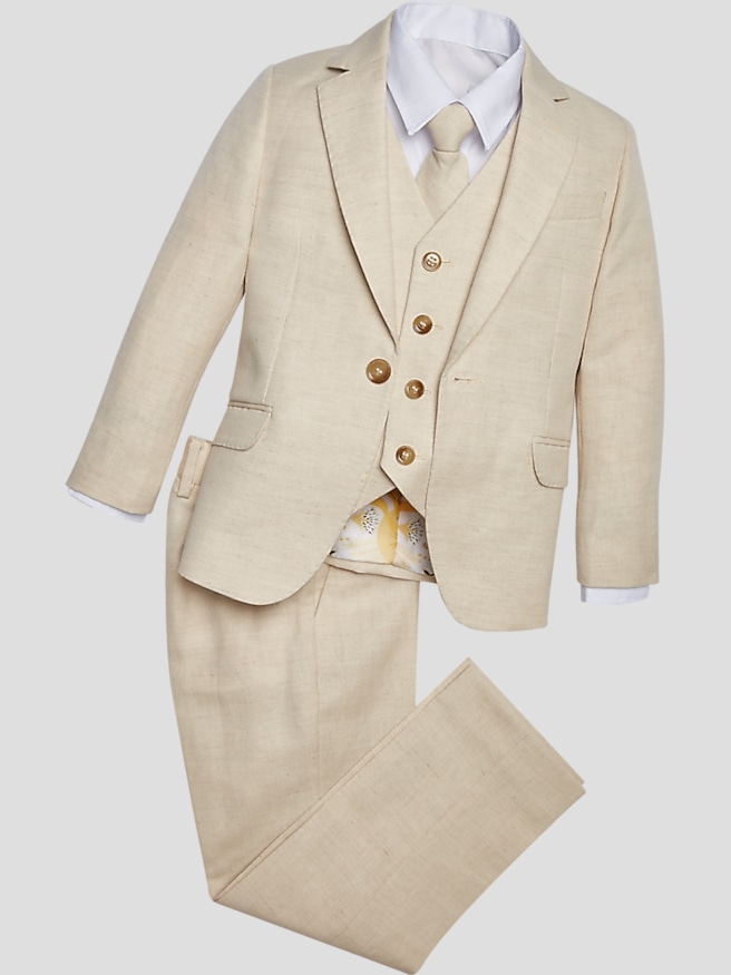 Peanut Butter Collection Toddler's Slim Fit Suit , Taupe / Brown