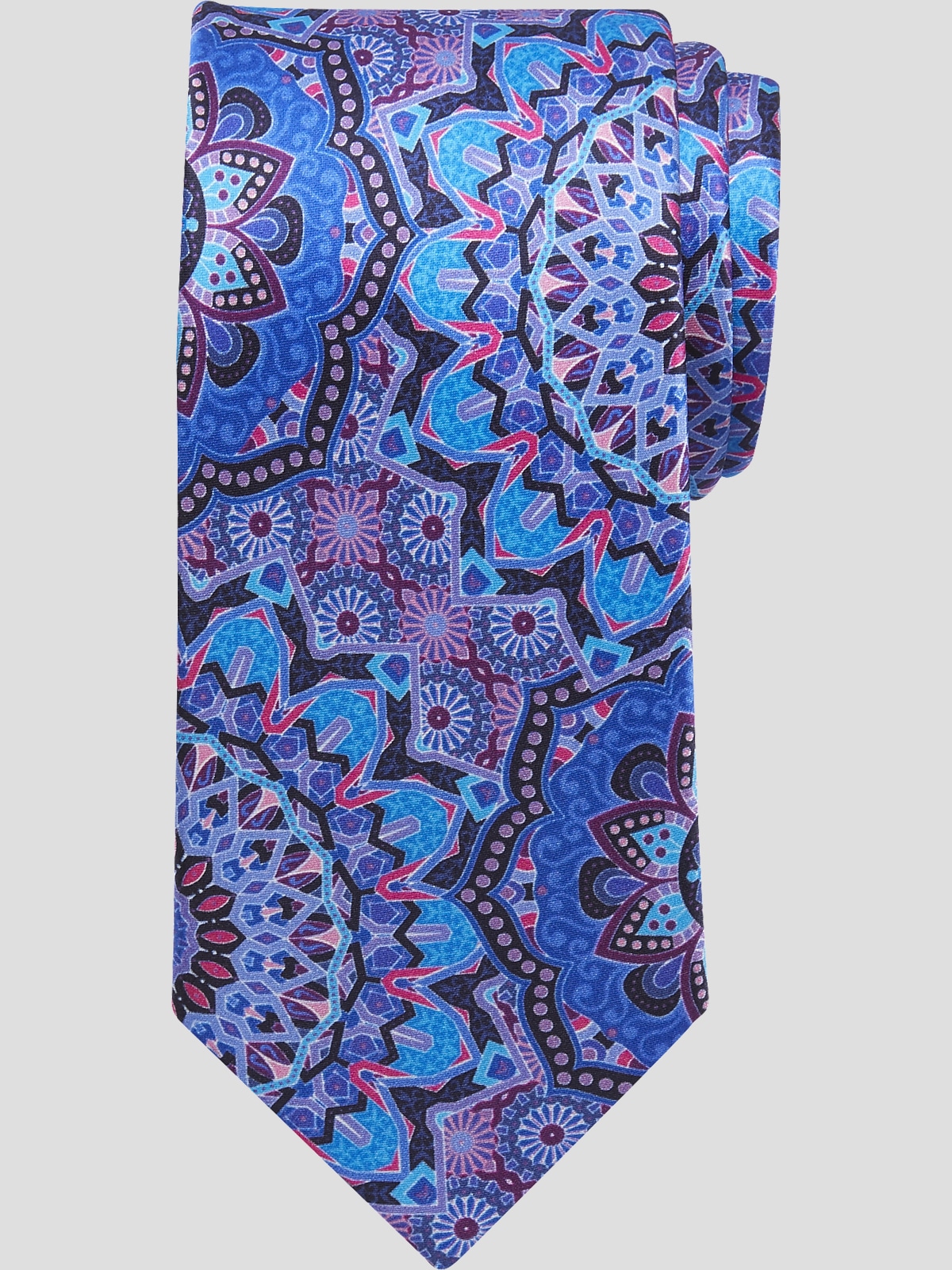 Joseph Abboud Narrow Medallion Tie Ties Men's Wearhouse