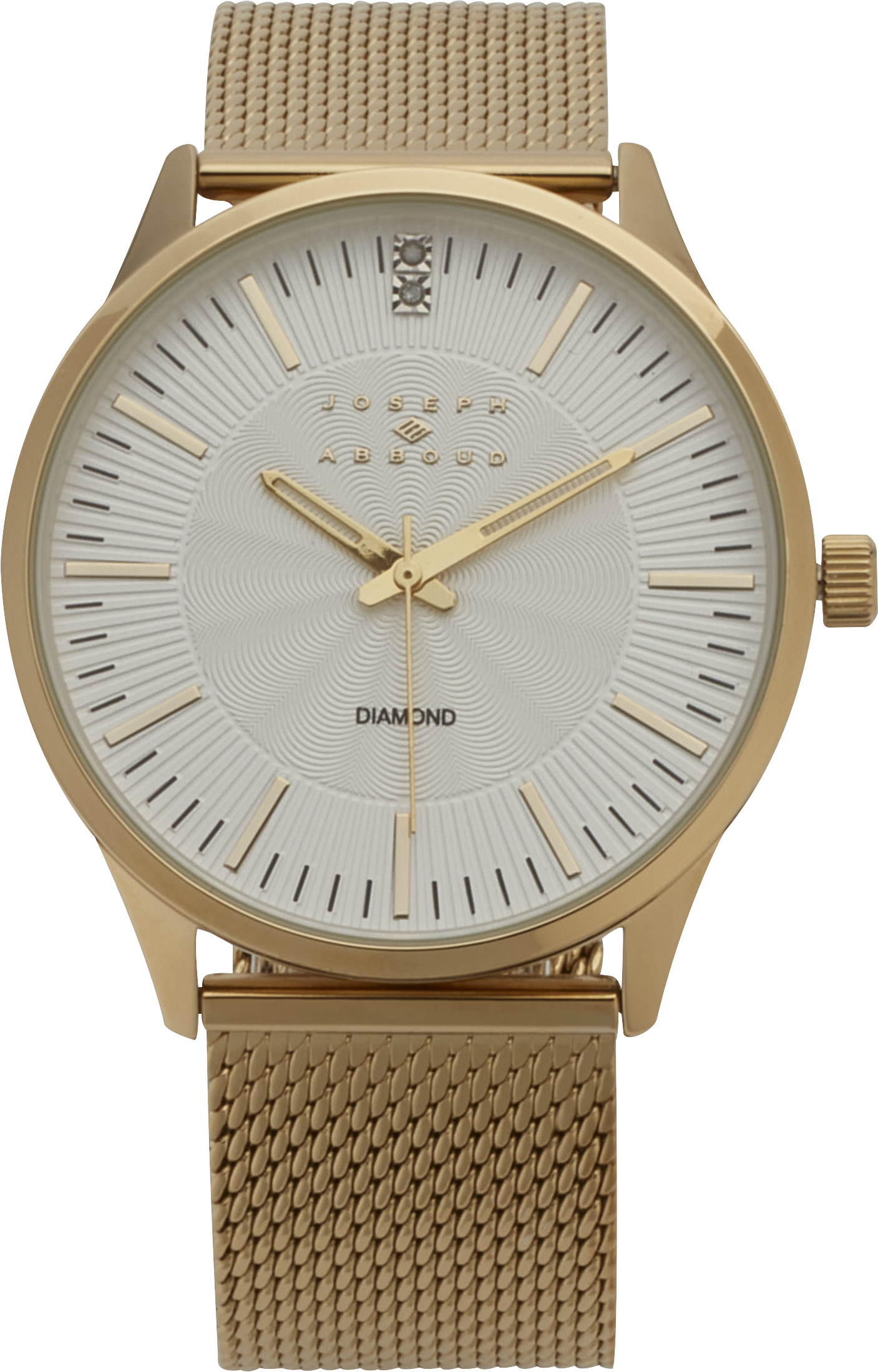 Gold-Tone Mesh Band Watch