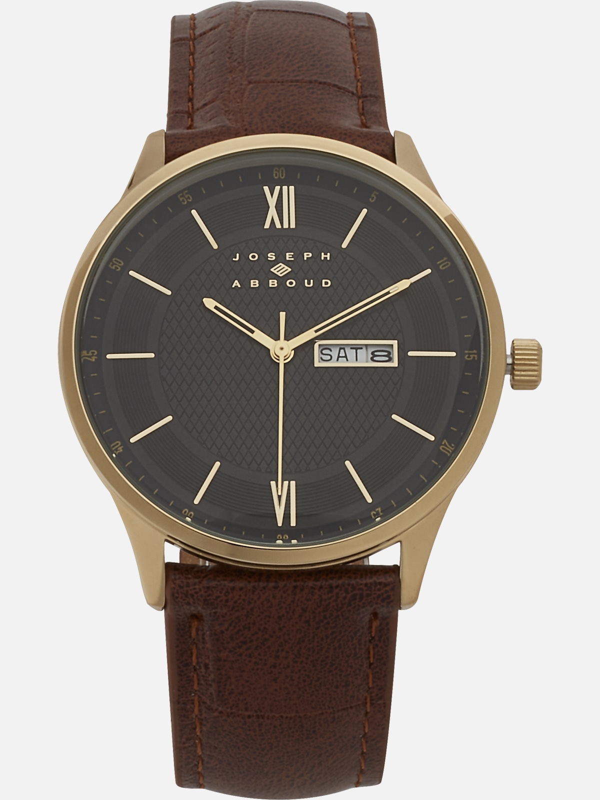 Joseph Abboud Leather Band Watch | All Sale| Men's Wearhouse