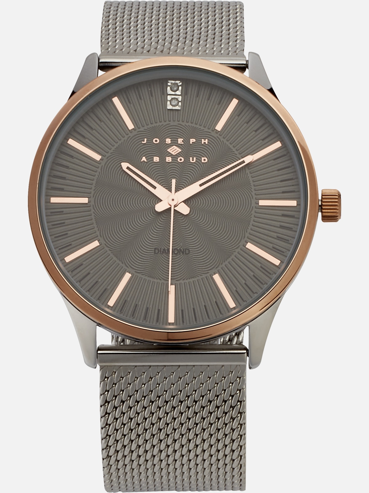 Joseph Abboud Silver-Tone Mesh Band Watch | All Clearance $39.99| Men's ...