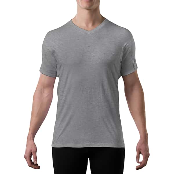 Thompson Tee Men's Sweatproof V-Neck Undershirt Gray - Size: 3X