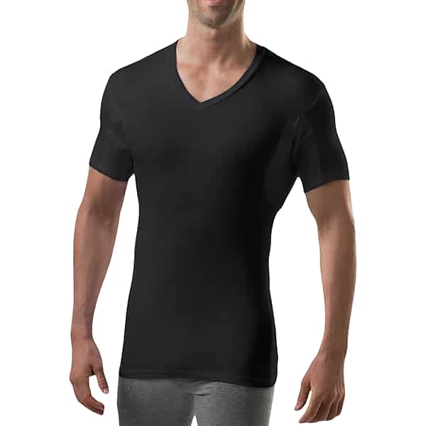 Thompson Tee Men's Sweatproof Slim V-Neck Tee Black - Size: XS TMW8Z8210002