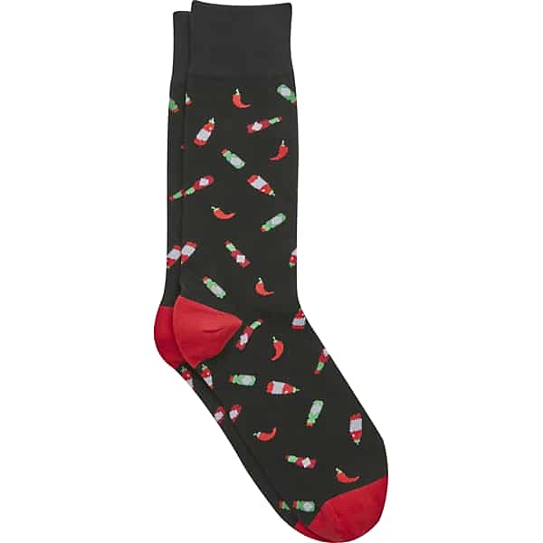Egara Men's Hot Sauce Socks Black - Size: One Size
