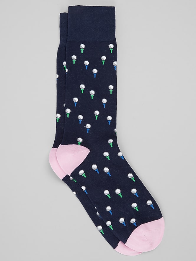 Egara Golf Ball and Tee Dress Socks, 1-Pair