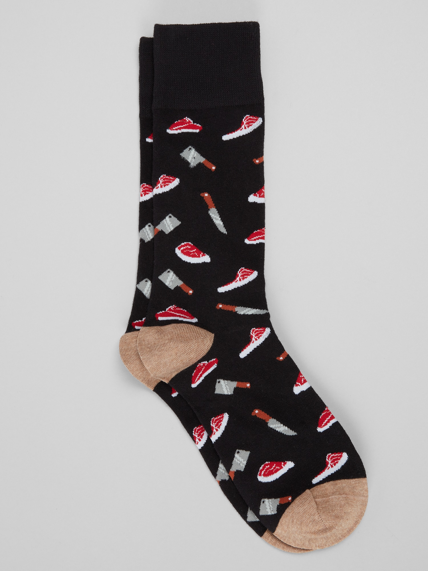 Steak Socks, 1-Pair