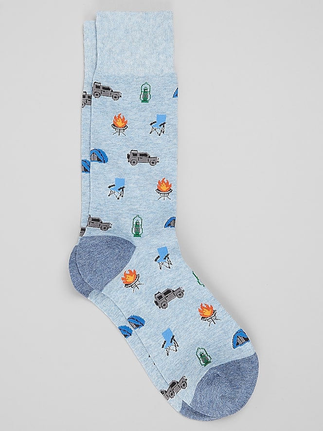 Egara Camping Themed Socks, 1-Pair