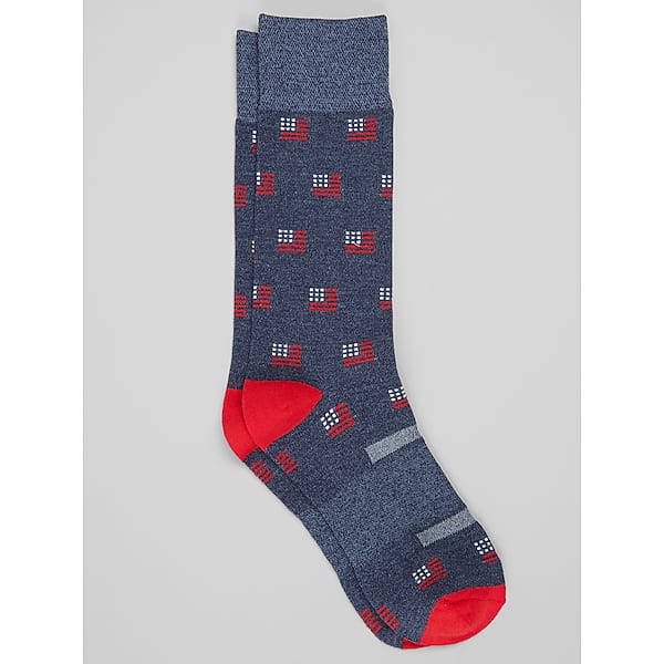 Joseph Abboud Men's Flag Performance Socks, 1-Pair Blue - Size: One Size