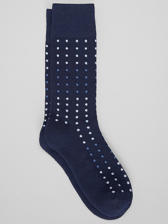Egara Men's Dot Cushion Crew Socks, 1-Pair