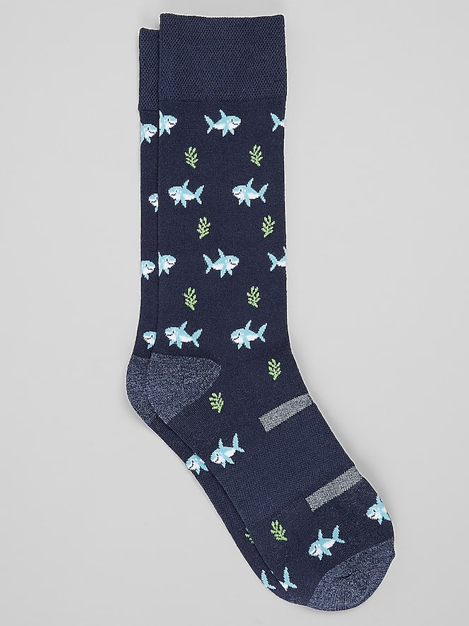Egara Sharks Performance Dress Socks, 1-Pair