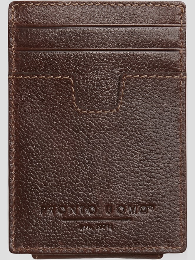 Pronto Uomo Front Pocket Wallet With Magnetic Money Clip