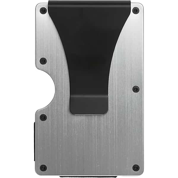 Pronto Uomo Men's Carbon Fiber Minimalist Cardholder Silver - Size: One Size - Only Available at Men's Wearhouse TMW8ZDD80025