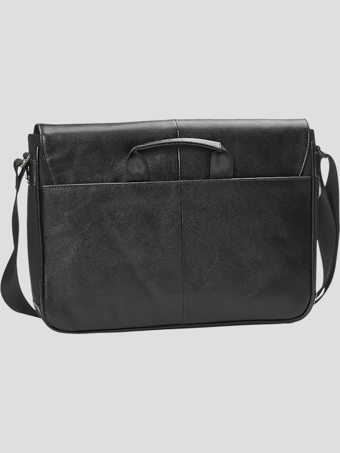 Pronto Uomo Slim Leather Messenger Bag