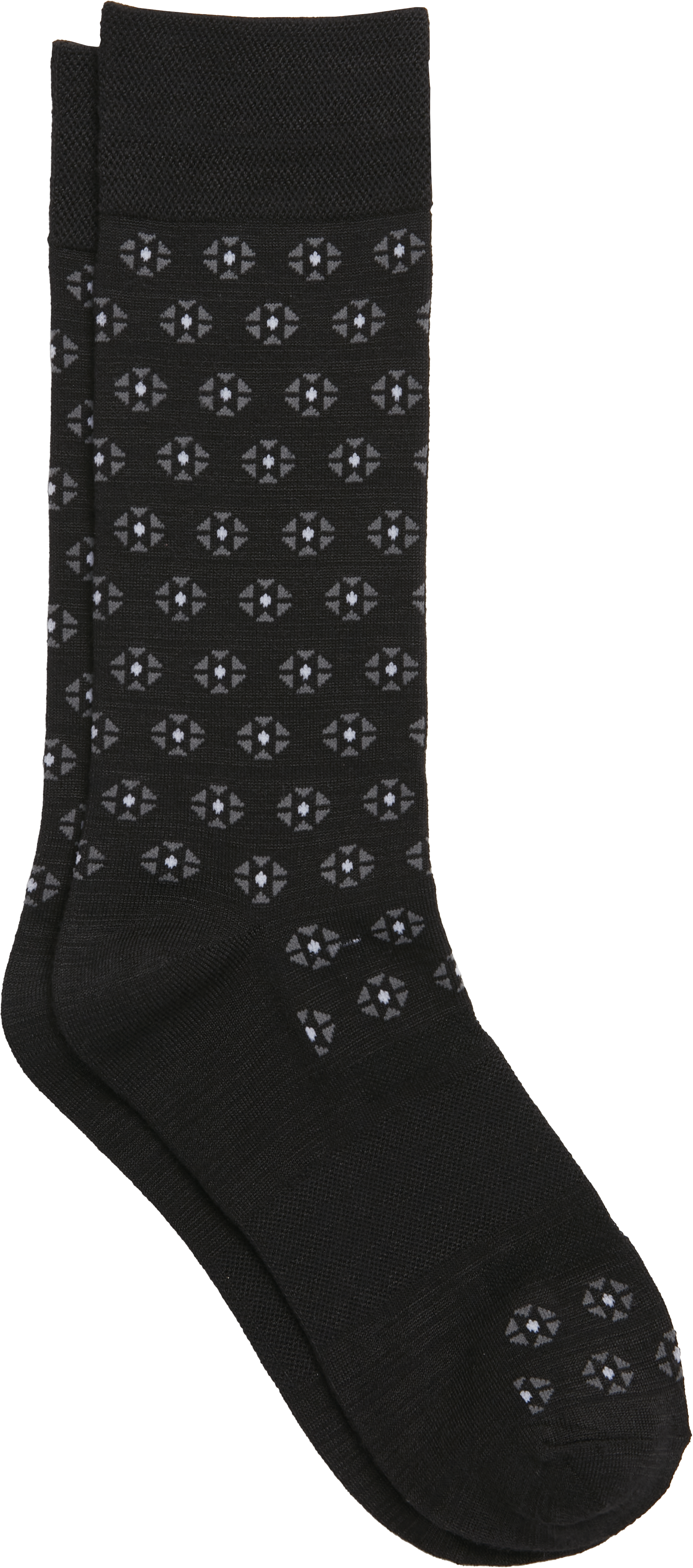 Floral Performance Pima Cotton Dress Socks, 1-pair
