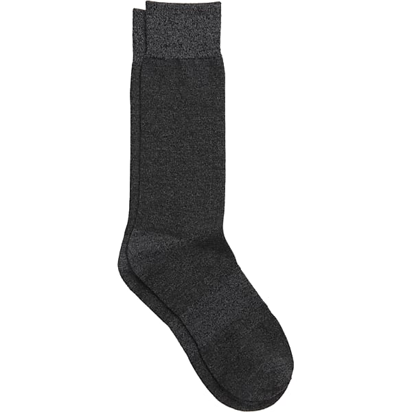 Joseph Abboud Men's Solid Performance Pima Cotton Dress Socks, 1-pair Charcoal Twist
