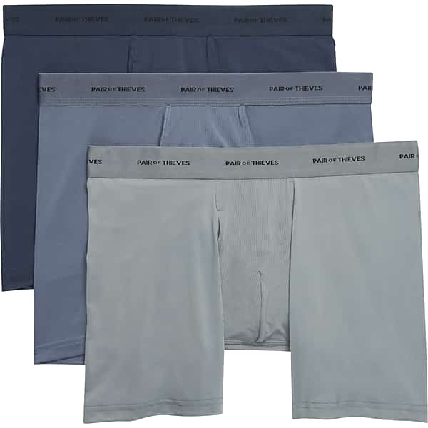 Pair Of Thieves Men's Quick-Dry Boxer Briefs, 3-Pack Navy - Size: Small