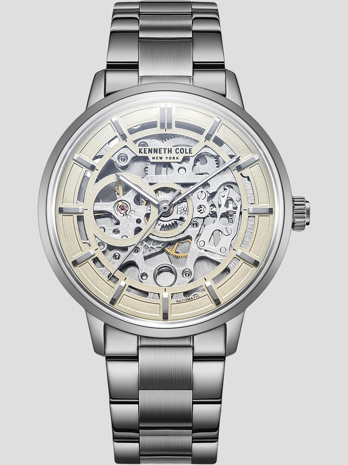 Kenneth Cole Stainless Steel Skeleton Watch | All Sale| Men's Wearhouse