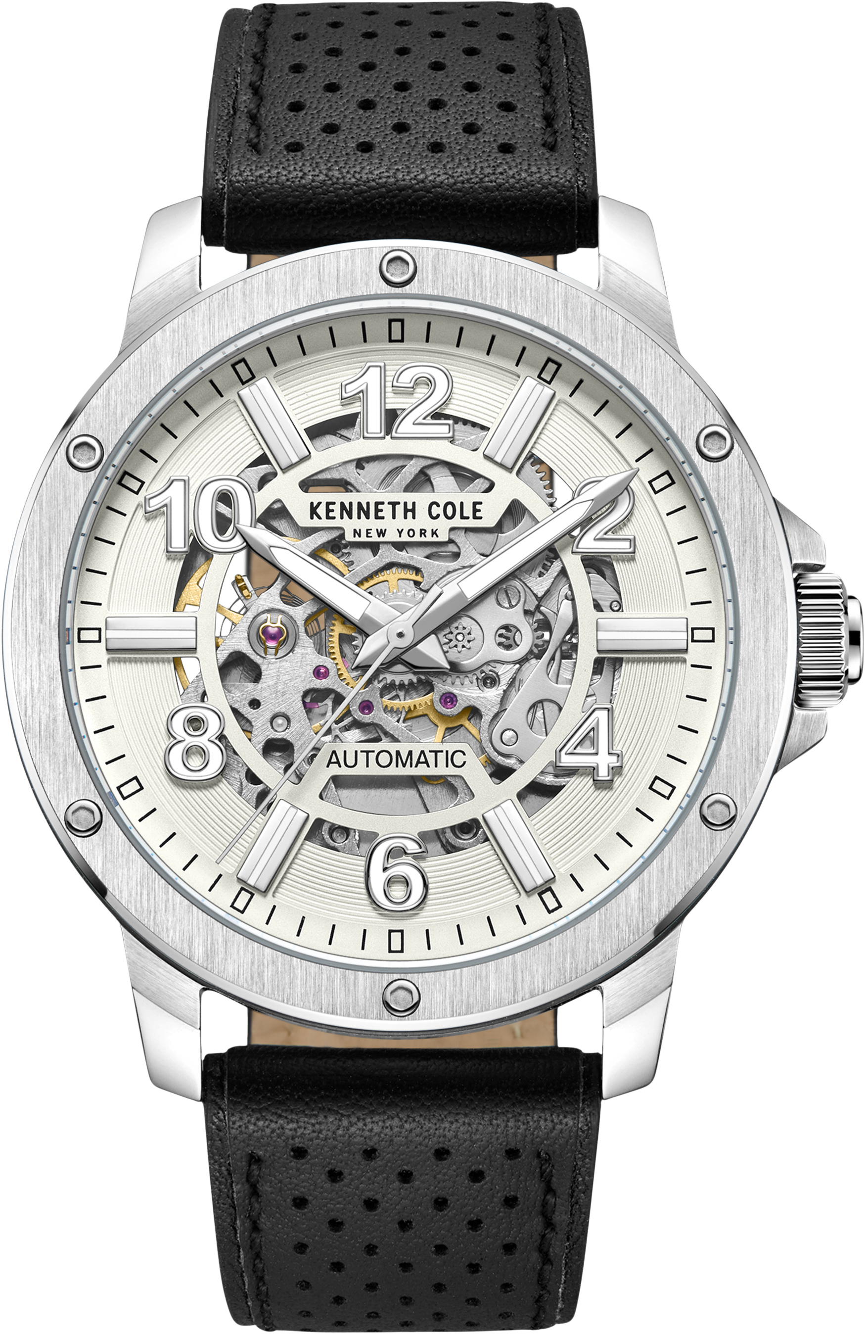 Kenneth cole transparent online dial watch